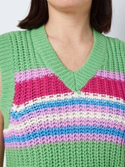 Noisy May MULTI-COLOURED KNITTED TOP -Noisy May Clothing Shop 27024608 AbsintheGreen 1014422 006