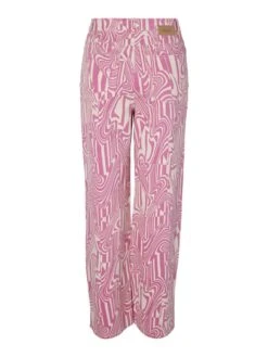 Noisy May NMDREW PRINTET HIGH WAISTED JEANS -Noisy May Clothing Shop 27024640 BrazzilianSand 1016341 002