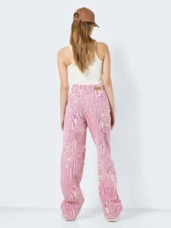 Noisy May NMDREW PRINTET HIGH WAISTED JEANS -Noisy May Clothing Shop 27024640 BrazzilianSand 1016341 005