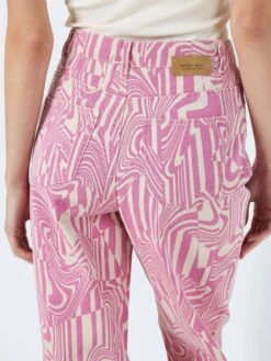 Noisy May NMDREW PRINTET HIGH WAISTED JEANS -Noisy May Clothing Shop 27024640 BrazzilianSand 1016341 008