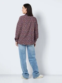 Noisy May FLOWER PRINT SHIRT -Noisy May Clothing Shop 27024672 Black 1017807 005
