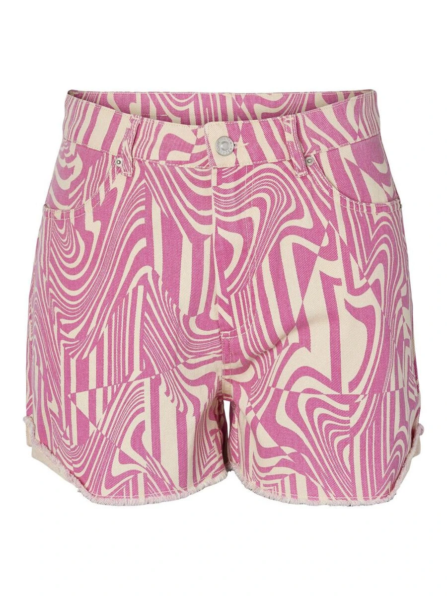 Noisy May HIGH WAISTED PRINTET DENIM SHORTS 9 Noisy May HIGH WAISTED PRINTET DENIM SHORTS - Image 7