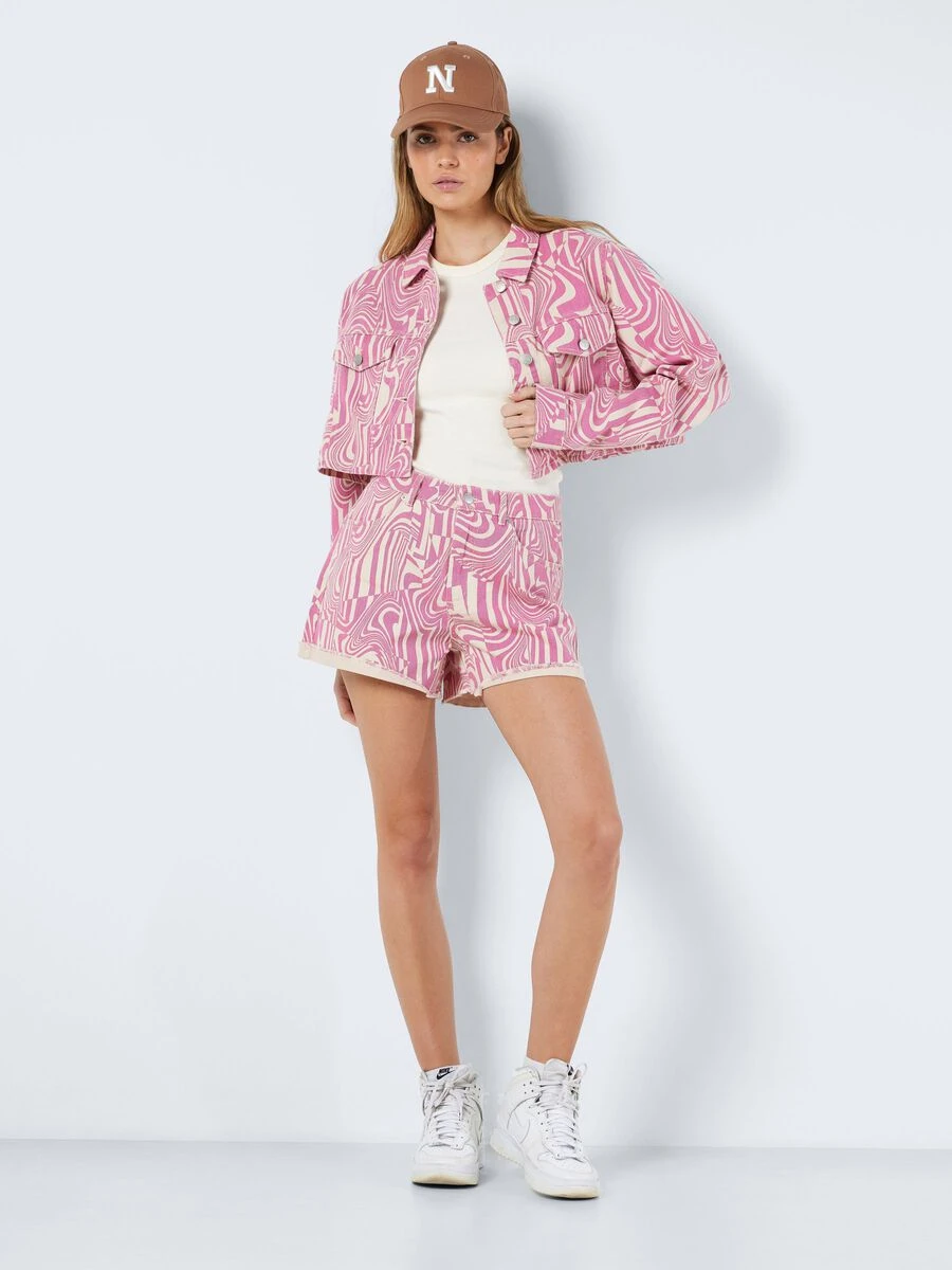 Noisy May HIGH WAISTED PRINTET DENIM SHORTS 5 Noisy May HIGH WAISTED PRINTET DENIM SHORTS - Image 3