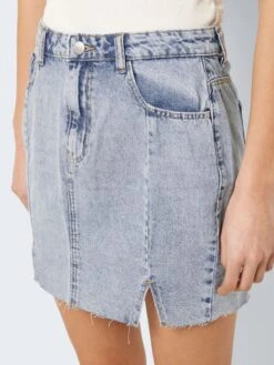 Noisy May HIGH WAISTED SLIT DENIM SKIRT 13 Noisy May HIGH WAISTED SLIT DENIM SKIRT -Noisy May Clothing Shop 27024731 LightBlueDenim 006