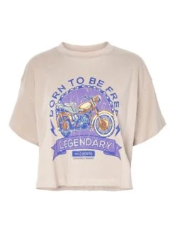 Noisy May CROPPED PRINT TOP -Noisy May Clothing Shop 27024746 Humus 1018880 001