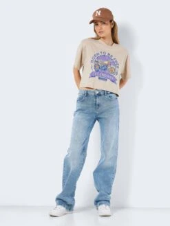 Noisy May CROPPED PRINT TOP -Noisy May Clothing Shop 27024746 Humus 1018880 004