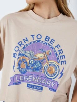 Noisy May CROPPED PRINT TOP -Noisy May Clothing Shop 27024746 Humus 1018880 006