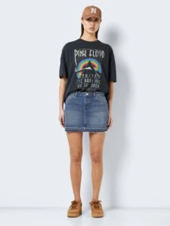 Noisy May LOW WAISTED DENIM SKIRT -Noisy May Clothing Shop 27024778 MediumBlueDenim 004