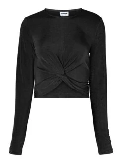 Noisy May LONG SLEEVED KNOT DETAIL TOP 13 Noisy May LONG SLEEVED KNOT DETAIL TOP -Noisy May Clothing Shop 27024890 Black 001