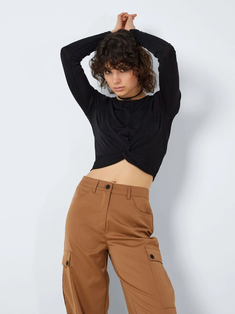 Noisy May LONG SLEEVED KNOT DETAIL TOP 4 Noisy May LONG SLEEVED KNOT DETAIL TOP - Image 2