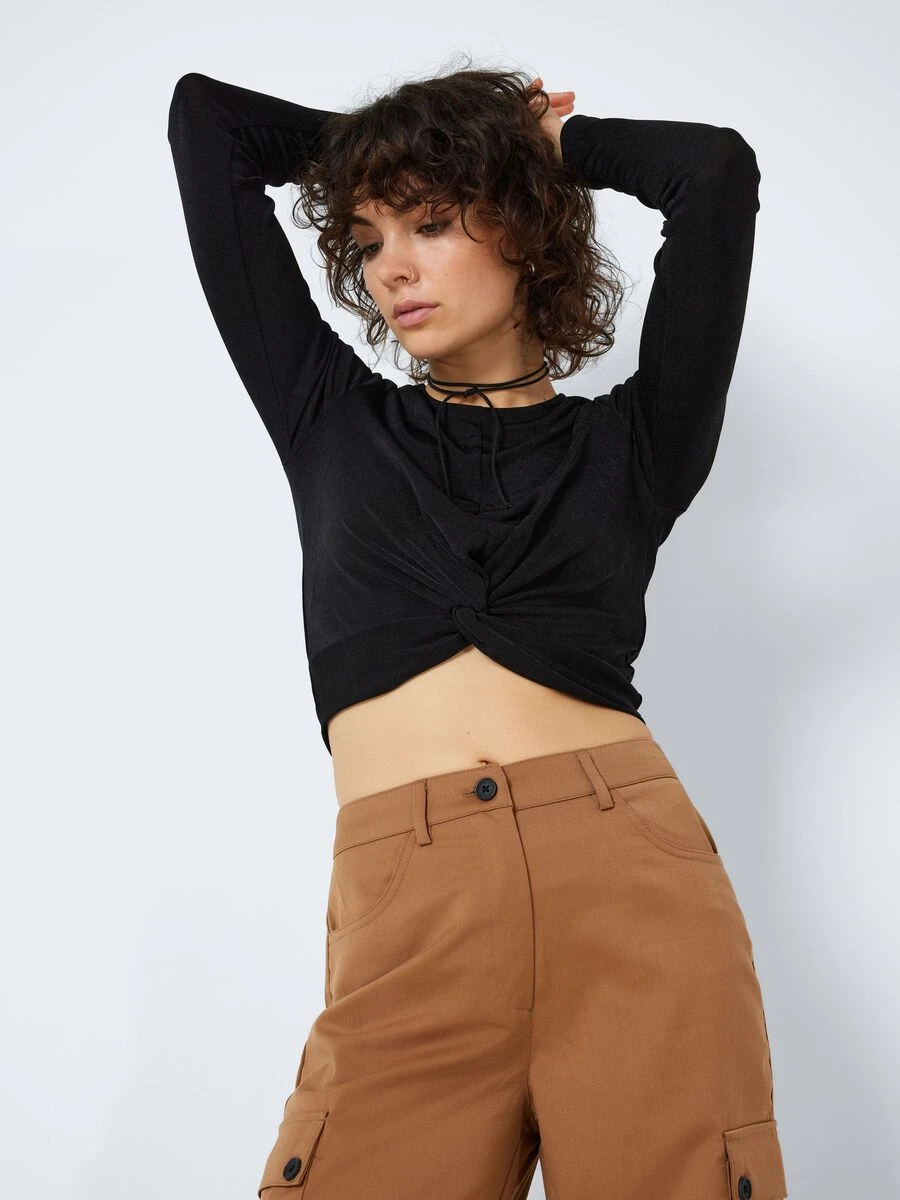 Noisy May LONG SLEEVED KNOT DETAIL TOP 3 Noisy May LONG SLEEVED KNOT DETAIL TOP