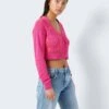 Noisy May EMBROIDERED CARDIGAN 2 Noisy May EMBROIDERED CARDIGAN -Noisy May Clothing Shop 27024957 PinkYarrow 1036142 007