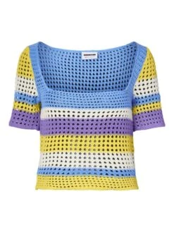 Noisy May CROCHET-LIKE TOP -Noisy May Clothing Shop 27024959 AzureBlue 1020957 001
