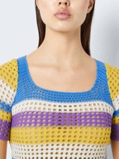Noisy May CROCHET-LIKE TOP -Noisy May Clothing Shop 27024959 AzureBlue 1020957 006