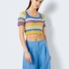 Noisy May CROCHET-LIKE TOP 1 Noisy May CROCHET-LIKE TOP -Noisy May Clothing Shop 27024959 AzureBlue 1020957 007