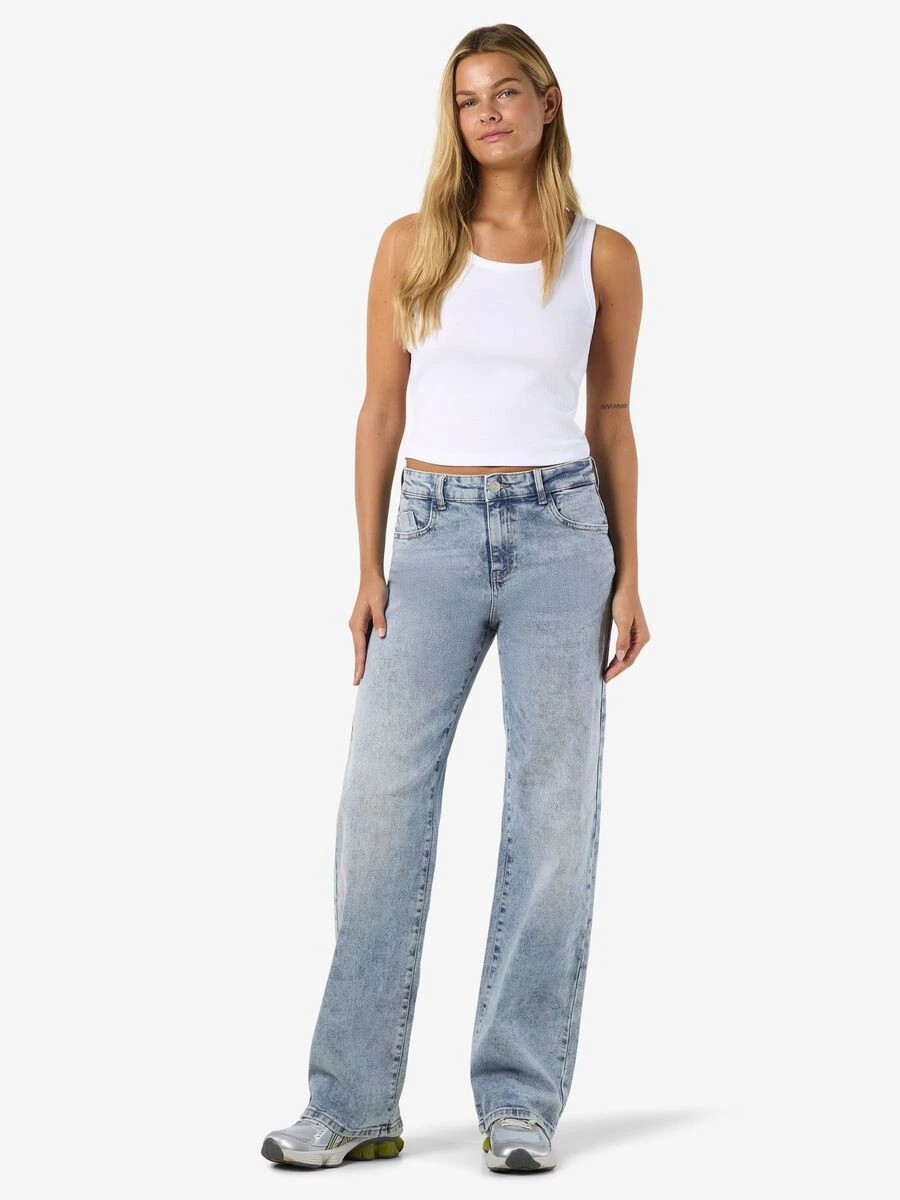 Noisy May NMYOLANDA NORMAL WAISTED WIDE LEG JEANS 5 Noisy May NMYOLANDA NORMAL WAISTED WIDE LEG JEANS - Image 3