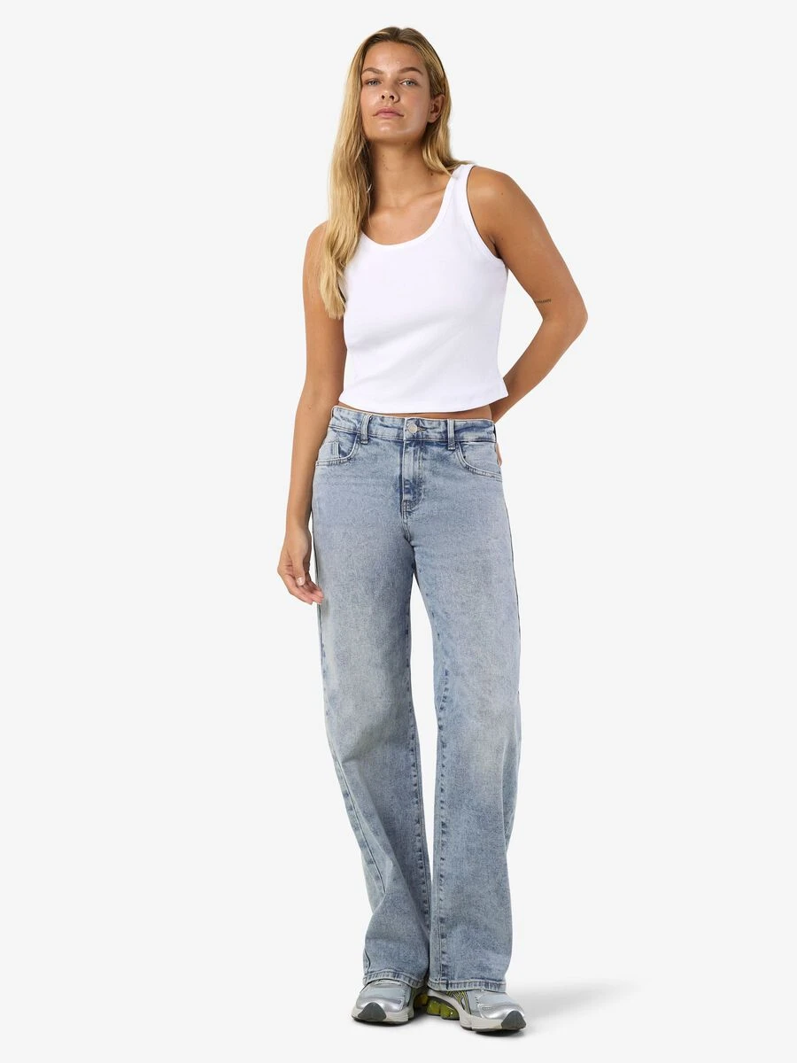Noisy May NMYOLANDA NORMAL WAISTED WIDE LEG JEANS 3 Noisy May NMYOLANDA NORMAL WAISTED WIDE LEG JEANS