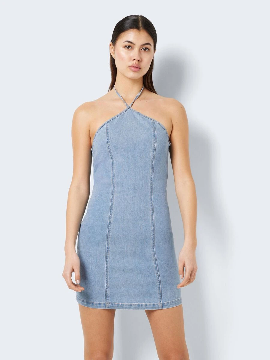 Noisy May HALTERNECK DENIM DRESS 4 Noisy May HALTERNECK DENIM DRESS - Image 2