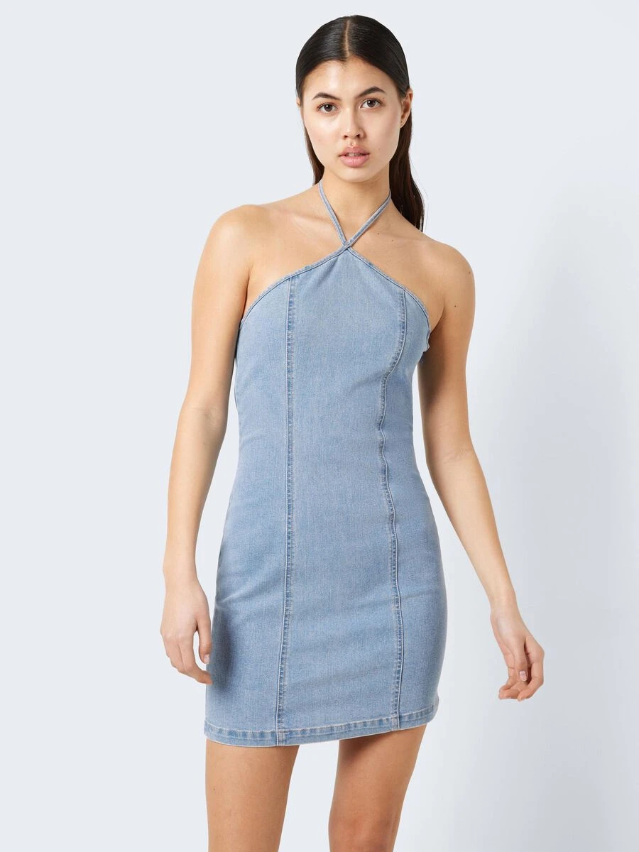 Noisy May HALTERNECK DENIM DRESS 3 Noisy May HALTERNECK DENIM DRESS
