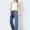 Noisy May TWO-COLOURED HIGH WAISTED JEANS 1 Noisy May TWO-COLOURED HIGH WAISTED JEANS -Noisy May Clothing Shop 27025356 LightBlueDenim 1028386 007