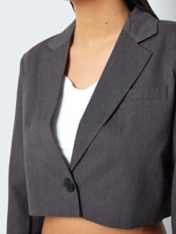 Noisy May CROPPED BLAZER 12 Noisy May CROPPED BLAZER -Noisy May Clothing Shop 27025405 MediumGreyMelange 006