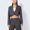 Noisy May CROPPED BLAZER -Noisy May Clothing Shop 27025405 MediumGreyMelange 007