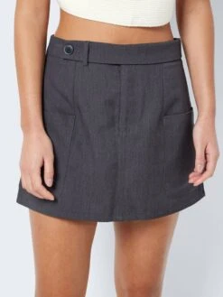 Noisy May NORMAL WAISTED MINI SKIRT 12 Noisy May NORMAL WAISTED MINI SKIRT -Noisy May Clothing Shop 27025409 MediumGreyMelange 006