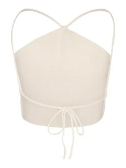 Noisy May KNITTED HALTERNECK TOP -Noisy May Clothing Shop 27025522 Eggnog 002