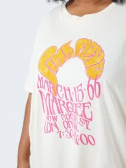 Noisy May CURVE PINK FLOYD TOP -Noisy May Clothing Shop 27025529 PearledIvory 1030216 006
