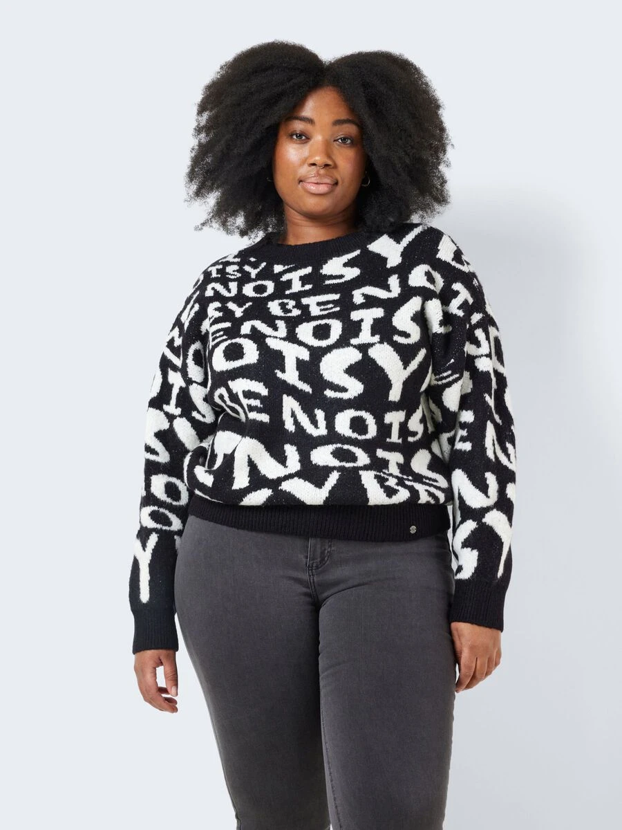 Noisy May CURVE LOGO KNITTED PULLOVER 4 Noisy May CURVE LOGO KNITTED PULLOVER - Image 2