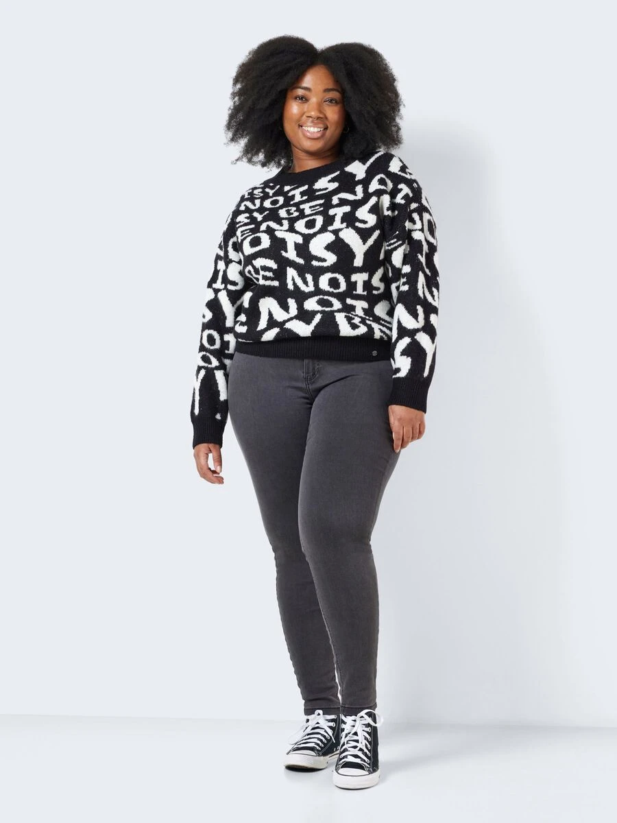 Noisy May CURVE LOGO KNITTED PULLOVER 5 Noisy May CURVE LOGO KNITTED PULLOVER - Image 3