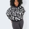 Noisy May CURVE LOGO KNITTED PULLOVER -Noisy May Clothing Shop 27025537 Black 1030229 007