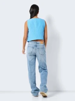 Noisy May SHORT WAISTCOAT -Noisy May Clothing Shop 27025556 AzureBlue 1030586 005