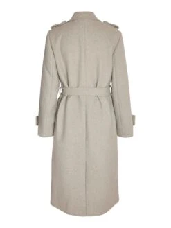 Noisy May LONG COAT -Noisy May Clothing Shop 27025813 LightGreyMelange 002