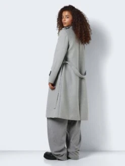 Noisy May LONG COAT -Noisy May Clothing Shop 27025813 LightGreyMelange 005