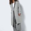 Noisy May LONG COAT 2 Noisy May LONG COAT -Noisy May Clothing Shop 27025813 LightGreyMelange 007