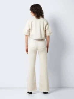 Noisy May SHORT SLEEVED DENIM JACKET -Noisy May Clothing Shop 27025911 Ecru 005