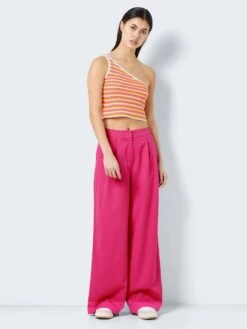 Noisy May KNITTED ONE SHOULDER TOP -Noisy May Clothing Shop 27025915 Eggnog 1049530 004