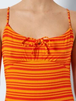 Noisy May STRIPED MINI DRESS -Noisy May Clothing Shop 27025927 CherryTomato 1036943 006