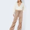 Noisy May PARACHUTE TROUSERS 1 Noisy May PARACHUTE TROUSERS -Noisy May Clothing Shop 27025977 Natural 007