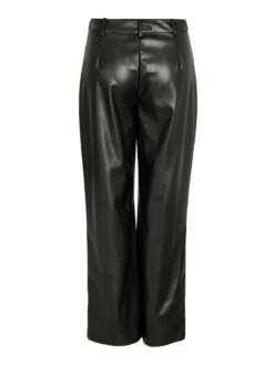 Noisy May HIGH WAISTED FAUX LEATHER TROUSERS 15 Noisy May HIGH WAISTED FAUX LEATHER TROUSERS -Noisy May Clothing Shop 27026066 Black 002