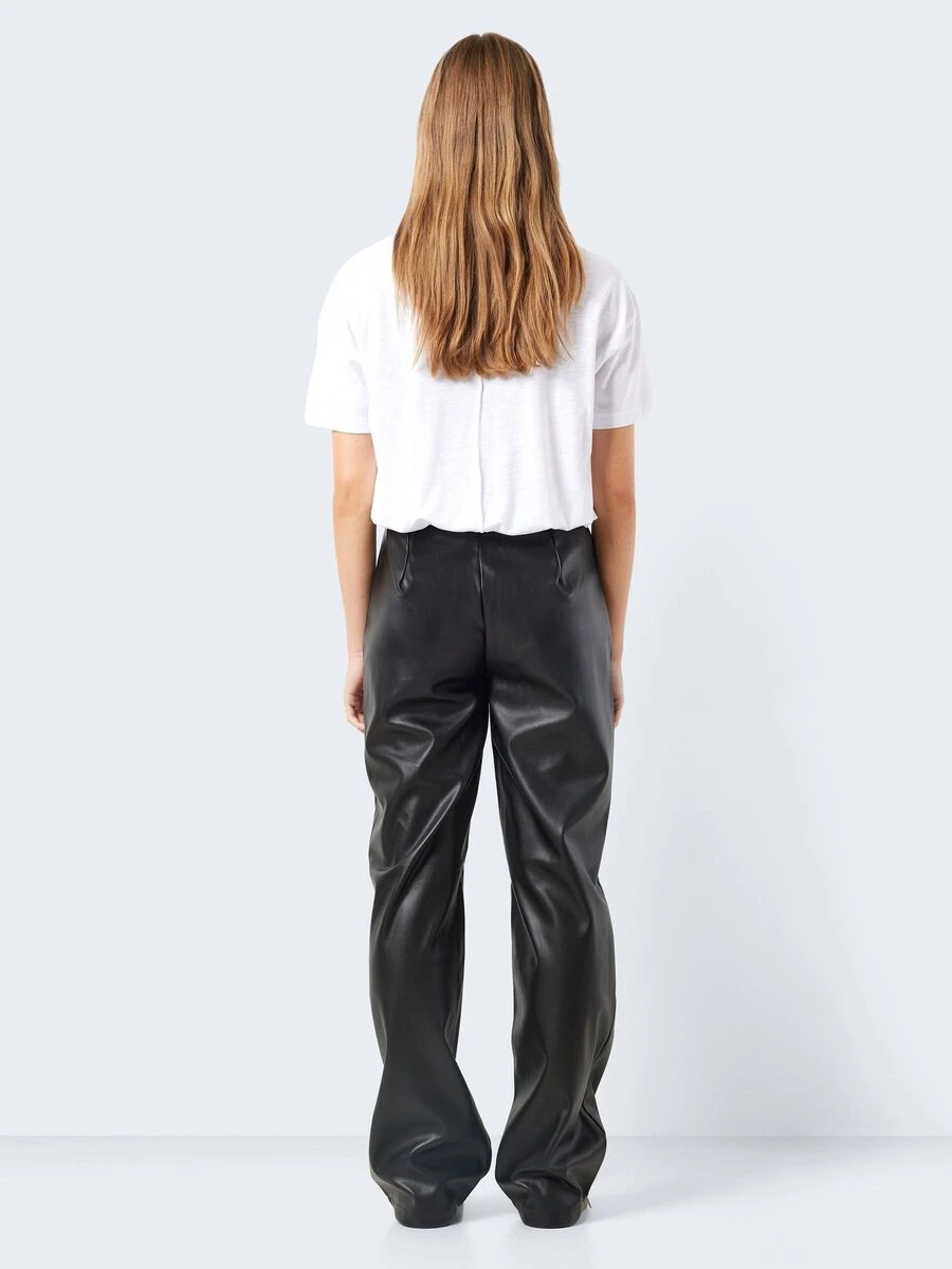 Noisy May HIGH WAISTED FAUX LEATHER TROUSERS 6 Noisy May HIGH WAISTED FAUX LEATHER TROUSERS - Image 4