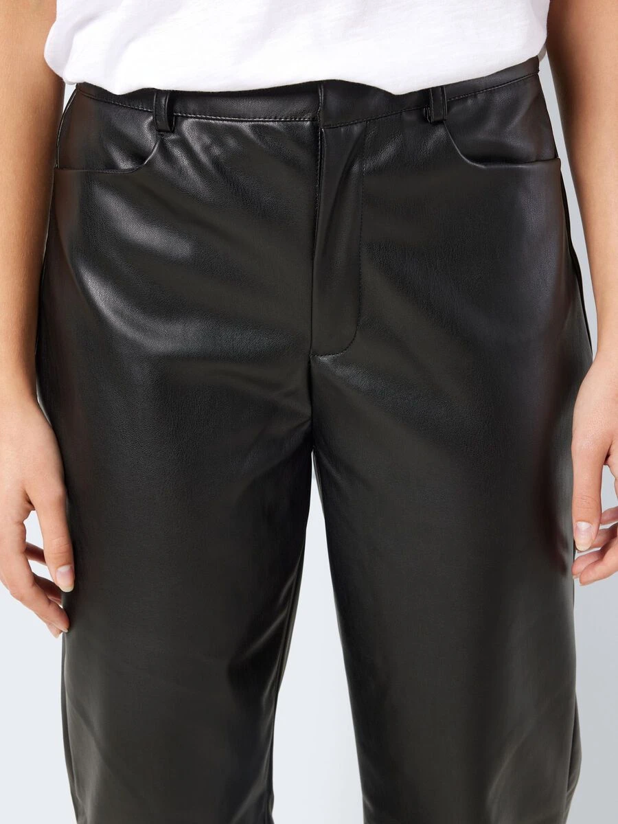 Noisy May HIGH WAISTED FAUX LEATHER TROUSERS 7 Noisy May HIGH WAISTED FAUX LEATHER TROUSERS - Image 5