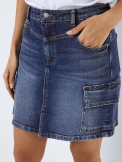 Noisy May CARGO DENIM SKIRT 14 Noisy May CARGO DENIM SKIRT -Noisy May Clothing Shop 27026312 MediumBlueDenim 006