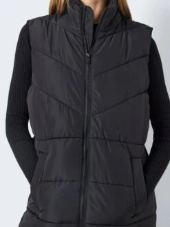 Noisy May NMDALCON EXTRA LONG GILET -Noisy May Clothing Shop 27026537 Black 1051560 006