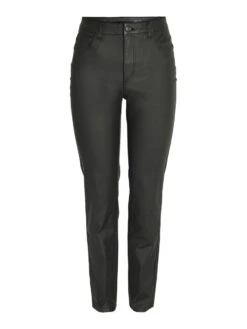 Noisy May NMMONI CROPPED COATED STRAIGHT FIT JEANS -Noisy May Clothing Shop 27026663 Black 001