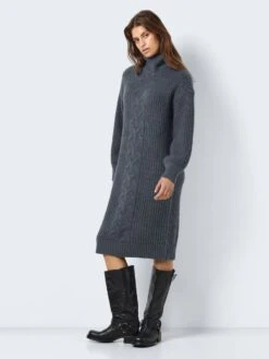 Noisy May KNITTED ROLL NECK DRESS -Noisy May Clothing Shop 27026725 StormyWeather 004