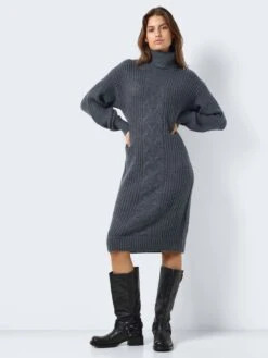 Noisy May KNITTED ROLL NECK DRESS