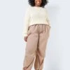 Noisy May CURVE PARACHUTE TROUSERS 2 Noisy May CURVE PARACHUTE TROUSERS -Noisy May Clothing Shop 27026886 Natural 007