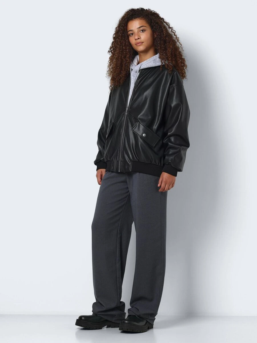 Noisy May FAUX LEATHER BOMBER JACKET 5 Noisy May FAUX LEATHER BOMBER JACKET - Image 3